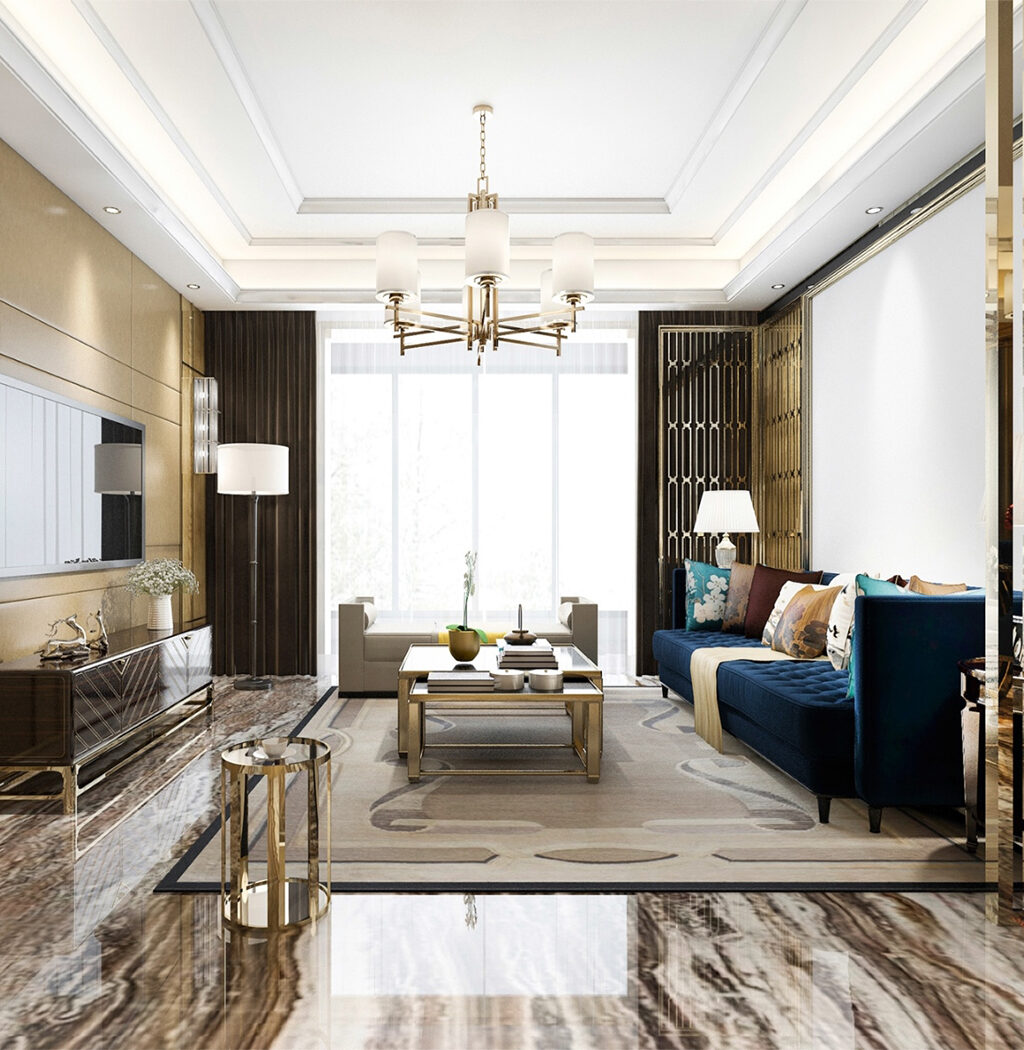 Purpledesk - Luxurious Home Hall Interior Designed